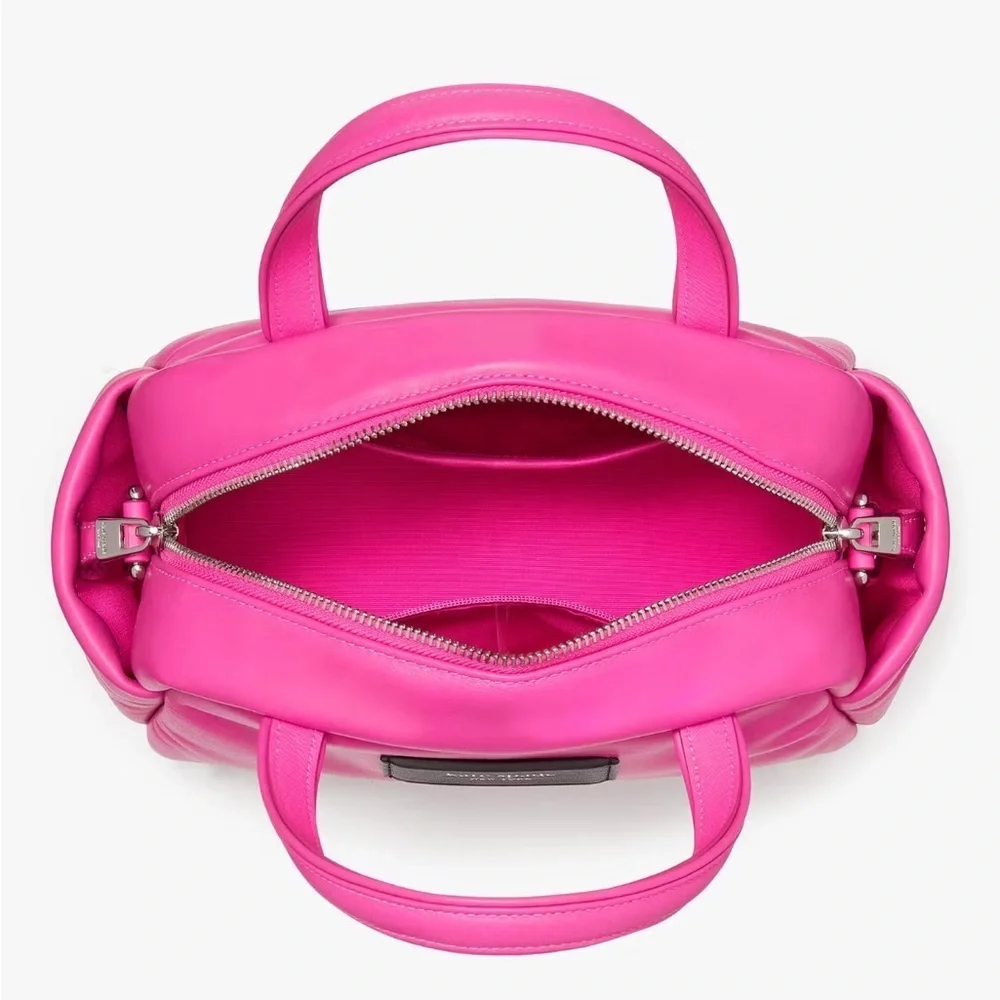 Kate Spade Puffed Satchel Crossbody Vivid Snapdragon